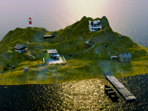 Isolated Island Model 3D
