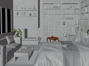 Bedroom Interior 3D Model