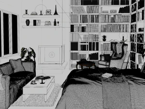 Bedroom Interior 3D Model