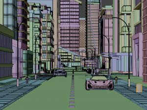 Central Business City 3D Model