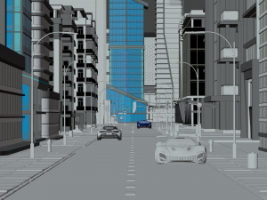 Central Business City 3D Model