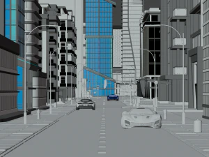 Central Business City 3D Model