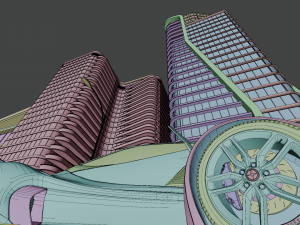 Central Business City 3D Model