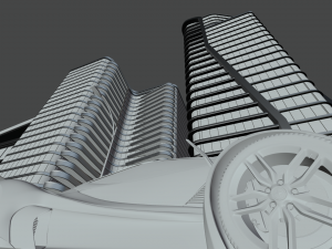 Central Business City 3D Model