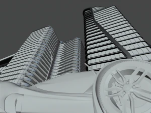 Central Business City 3D Model