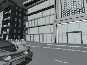 Central Business City 3D Model