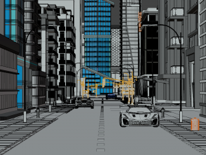Central Business City 3D Model
