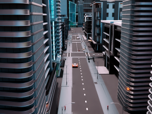 Central Business City 3D Model