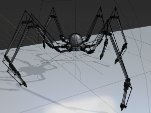 Sci-fi Spider Robot Modèle 3D