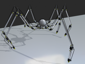 Sci-fi Spider Robot Modèle 3D