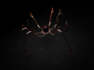 Sci-fi Spider Robot Modèle 3D