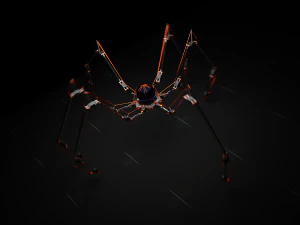 Sci-fi Spider Robot 3D Model