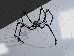 Sci-fi Spider Robot Modèle 3D