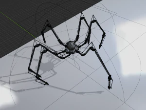 Sci-fi Spider Robot 3D Model
