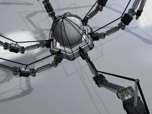 Sci-fi Spider Robot Modèle 3D