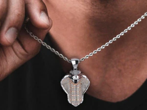 Mans cobra pendant 3D Print Model