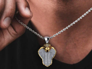Mans cobra pendant 3D Print Model