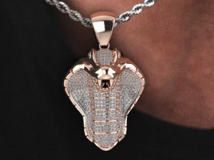 Mans cobra pendant 3D Print Model