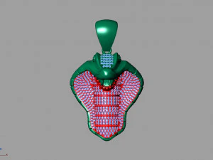 Mans cobra pendant 3D Print Model