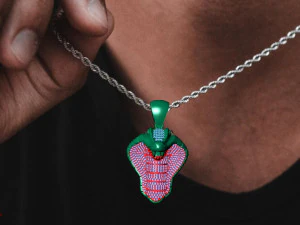Mans cobra pendant 3D Print Model