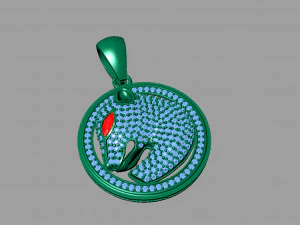 Tiger pendant 3D Print Model