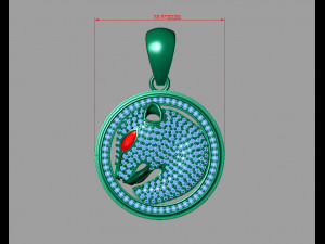 Tiger pendant Modèles 3D en vedette