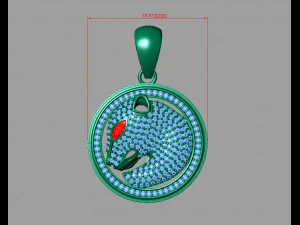 Tiger pendant 3D Print Model