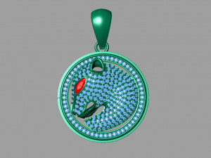 Tiger pendant Modèles 3D en vedette