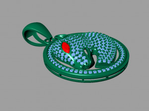 Tiger pendant Modèles 3D en vedette