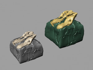 Dinosaur fossils 3D Baskı Modeli