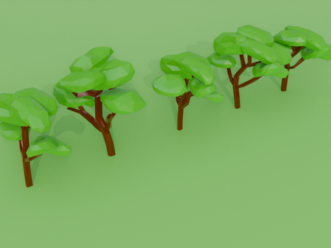 Low Poly Tree Pack Model 3D