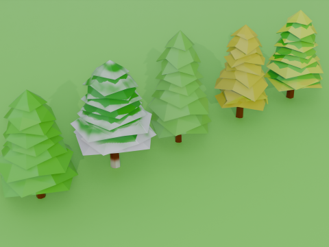 Low Poly Tree Pack Model 3D