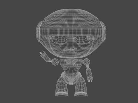 Cute Mini Robot Modello 3D