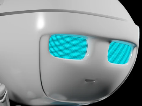 Cute Mini Robot 3D Model