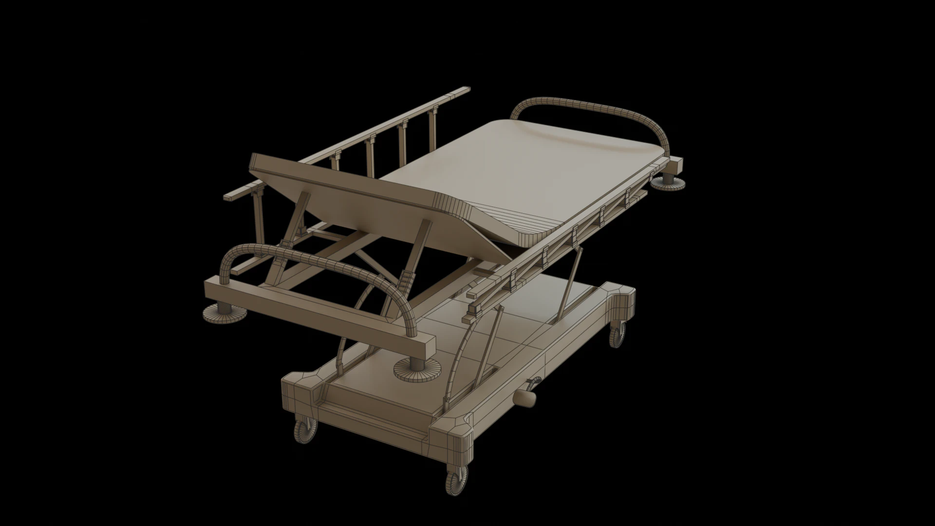 Stretcher 3D Model .c4d .max .obj .3ds .fbx .stl .blend