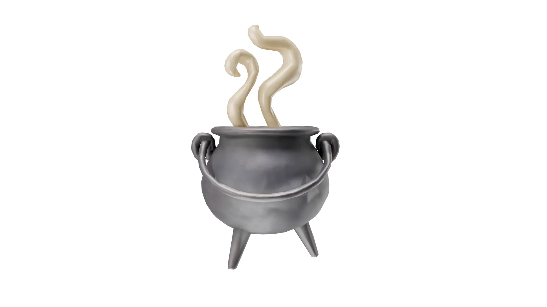 Witch Cauldron 3D Model .c4d .max .obj .3ds .fbx .stl .blend 