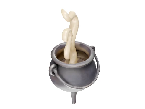 Witch Cauldron 3D Model