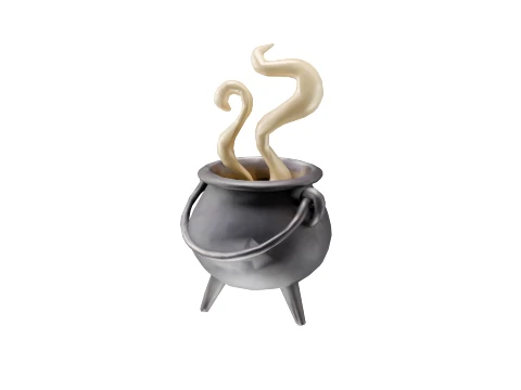 Witch Cauldron 3D Model