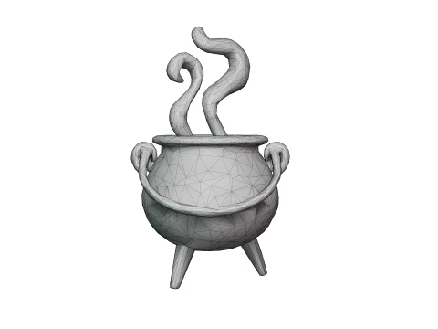 Witch Cauldron 3D Model