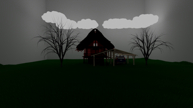 An old House Model 3D .c4d .max .obj .3ds .fbx .stl .blend 