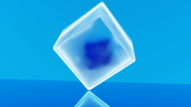 Futuristic Cube 3D Model .c4d .max .obj .3ds .fbx .stl .blend 