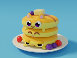 Pancakes 3D Model