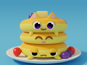 Pancakes Model 3D