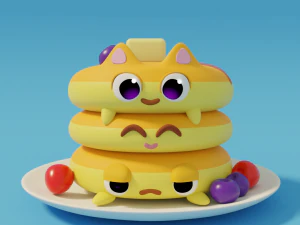 Pancakes 3D Model