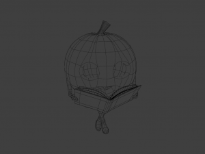 Pumpkin with book 3D Модель