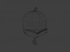 Pumpkin with book 3D Model