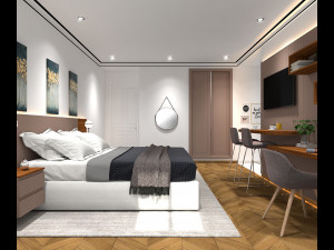 Hotel Room 3D Model