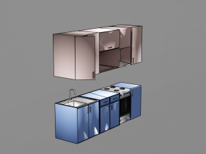 juego de cocina Modelo 3D