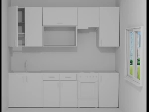 Kitchen set 3D Model
