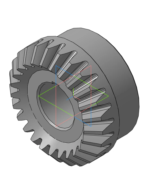 Bevel gear 3D Model .c4d .max .obj .3ds .fbx .stl .blend 